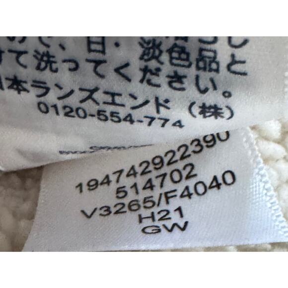 Lands End Mens Jacket Medium Traditional Fit Button Down Sherpa Lined Plaid Fall - Picture 10 of 10